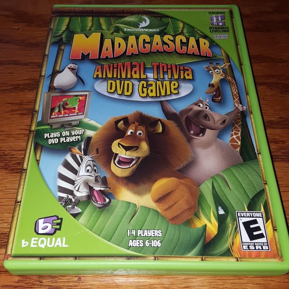 Madagascar Animal Trivia DVD Game NEW